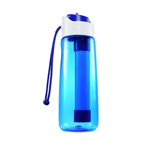 750ml Portable Water Filter Bottle – Outdoor Survival Straw Cup with 0.01 Micron Filtration | Emergency Purifier for Camping & Hiking