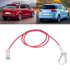 3.3ft Universal Trailer Safety Breakaway Cable – Anti-Drop Stainless Steel with Carabiner & Ring