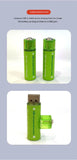 USB Rechargeable AA Lithium Batteries (4-Pack) – 1.5V 1500mWh Fast-Charge, Long-Lasting with Storage Case