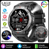 LIGE 2025 KT85 Outdoor Smartwatch – 1.43" AMOLED Display, Long Battery Life, Fitness & Health Tracker for Men
