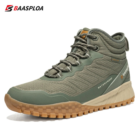 Baasploa Women’s Waterproof Winter Snow Boots – Plush Lined, Non-Slip Outdoor Sneakers
