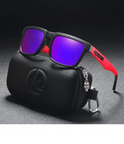 KDEAM Polarized Sunglasses – Unisex Square Frame UV400 Outdoor Eyewear (Red Mirror Lens, Model KD332)