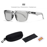 KDEAM Polarized Sunglasses – Unisex Square Frame UV400 Outdoor Eyewear (Red Mirror Lens, Model KD332)