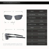 DUBERY Polarized UV400 Outdoor Sports Sunglasses for Men – Model 620