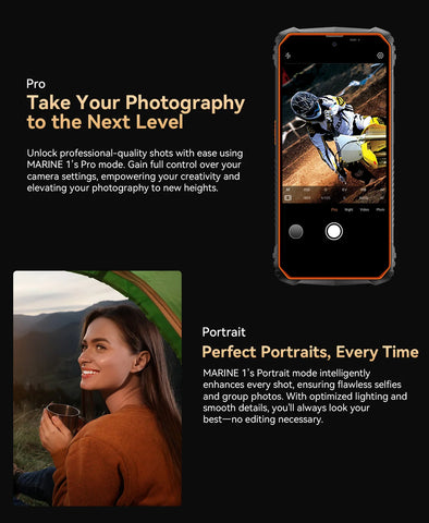 Blackview Oscal MARINE 1 Rugged Smartphone – 6.56" HD+ 90Hz Display, Android 15, 5100mAh Battery, IP68 Waterproof, 12GB RAM + 128GB ROM