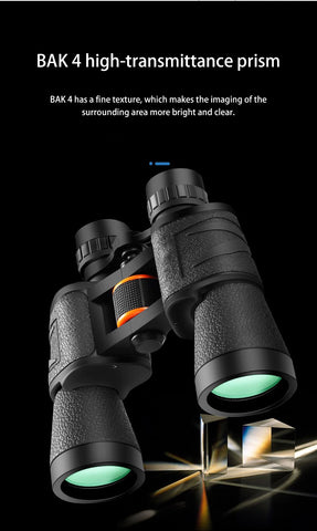 20x50 Professional Military-Grade Binoculars – Long Range, Waterproof, BAK4 Prism, Low Light Vision