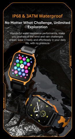 COLMI P73 Military Outdoor Smartwatch – 1.9" Display, Bluetooth Calling, 100+ Sport Modes, IP68 Waterproof