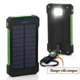 200,000mAh Solar Power Bank – Heavy-Duty Outdoor Backup Charger with Dual USB, LED Flashlight & Compass