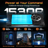 Cubot KingKong Power 5 – Rugged Smartphone with 15300mAh Battery, 6.88" 120Hz Display, Android 15, 16GB RAM + 128GB Storage, IP68/IP69K