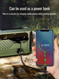 Hand Crank Emergency Weather Radio with Bluetooth – Solar/USB Rechargeable, Portable Power Bank