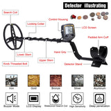 TX-850 Professional Metal Detector – Deep Underground Gold & Treasure Finder (2.5m Depth, 11” Waterproof Coil)