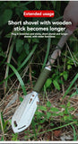 6-in-1 Military Folding Shovel with Pickaxe – Compact, Multi-Tool Survival Spade with Carry Case