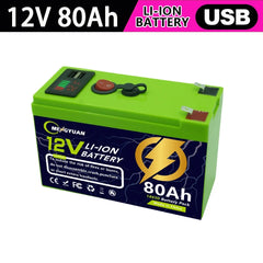 12V 80–150Ah LiFePO4 Deep Cycle Lithium Battery – Built-in BMS, 4000+ Cycles