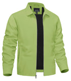 TACVASEN Men’s Lightweight Bomber Jacket – Casual Zip-Up Workwear for Spring & Fall, Water-Resistant Outdoor Windbreaker