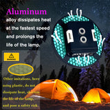 13500mAh Rechargeable Camping Lantern – Waterproof LED Light with Remote Control, Power Bank, & Stepless Dimming