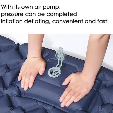 Double Camping Air Mattress with Built-In Pillows – Ultralight Inflatable Sleeping Pad for 2 – Waterproof, Compact & Durable