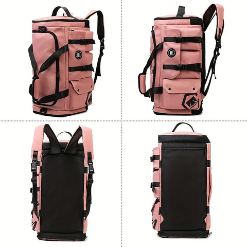 Large-Capacity Travel Backpack with Wet & Dry Separation & Shoe Compartment