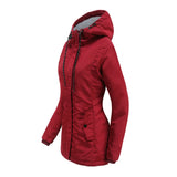 Women's Warm Hooded Parka – Thick Plush Mid-Length Winter Coat (S–5XL)