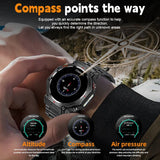 LIGE 2025 GPS Smartwatch for Men – Outdoor Sport Watch with AI Assistant, Compass, Altimeter, Barometer, and 3ATM Waterproof Protection