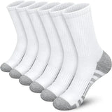 6 or 12 Pairs Men's Outdoor Crew Socks – Breathable, Durable, and Comfortable Fit