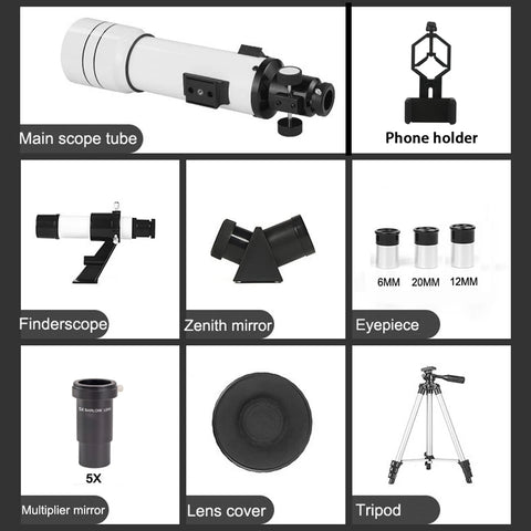 BORWOLF 70400 Professional High-Definition Astronomical Telescope – 333X Magnification