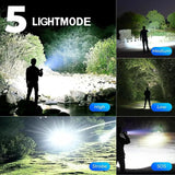 MaxLumenit™ 1,000,000 Lumen Rechargeable LED Flashlight – Ultra-Bright, USB-C, Waterproof, Zoomable Torch for Outdoor & Emergency Use