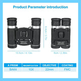 500x25 HD Zoom Binoculars – Compact Long-Range Telescope with BAK4 Prism & Waterproof Design (5000M/50000M Range)