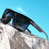 AIMISUV Men's Polarized Oversized Sports Sunglasses – UV400 Protection, Mirror Lens (Model AMS1430)