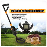 7.4" Waterproof Kids Metal Detector – Lightweight, Adjustable Gold Finder with LCD Screen (24"–35")