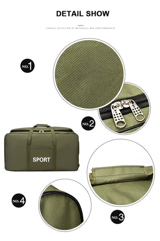 Camouflage Waterproof Oxford Travel Duffle Bag – Large Capacity Moving & Storage Bag