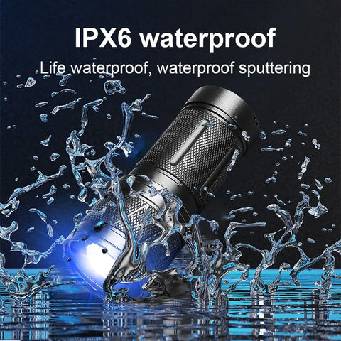 9000000LM Rechargeable Tactical LED Flashlight – 600W, Long-Range Beam, 12000mAh Power Bank, Waterproof & Zoomable