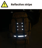 130L Waterproof Hiking Backpack – Heavy-Duty Outdoor Rucksack with Reflective Safety Strips & Molle System