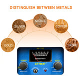 TTAKA7 AK-100 Waterproof Metal Detector – Adjustable Sensitivity, Deep Detection, LCD Display