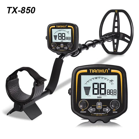 TX-850 Professional Metal Detector – Deep Underground Gold & Treasure Finder (2.5m Depth, 11” Waterproof Coil)