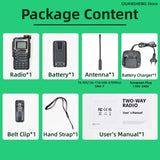 Quansheng UV-K5(8) Long-Range Dual Band Walkie Talkie – 200 Channel Portable Two-Way Radio with AM/FM, Emergency Weather, Cross-Band Intercom & Type-C Charging