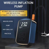LEIBOO Dual-Mode Electric Air Pump – Wired/Wireless Car Tire Inflator for Auto, Bike, Motorcycle, Boat & Sports Balls