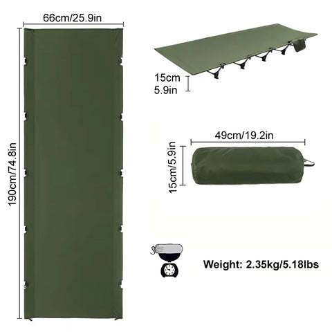 WESTTUNE Camping Cot – Portable Folding Bed for Outdoor Adventures
