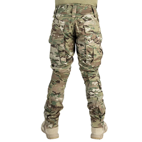 Men’s Tactical Combat Pants with Knee Pads – Camouflage Military-Grade Cargo Trousers for Hunting, Trekking & Outdoor Survival
