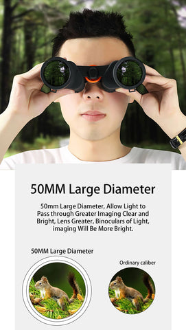 20x50 Professional Military-Grade Binoculars – Long Range, Waterproof, BAK4 Prism, Low Light Vision