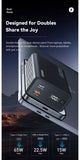 Essager 20000mAh 65W PD Power Bank – Fast Charging Portable Battery with Built-in Cables & LED Lamp