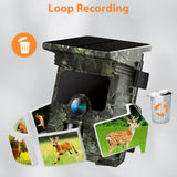 30MP 2K Solar Trail Camera – Infrared Night Vision Wildlife & Security Cam with Motion Sensor & Long Battery Life (IP66 Waterproof)