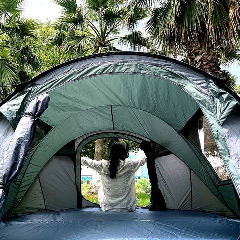 Quick-Open Pop-Up Tent for 5–8 People – Waterproof Hand-Throw Camping & Boat Tent (4-Season, Double Layer)