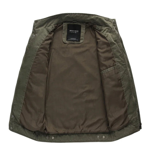 Men’s Plus Size Military Cargo Jacket – Spring & Autumn | Sizes M–6XL | Lightweight, Breathable, Tactical Style