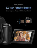 Ordro G700 4K Digital Camera – 12x Optical Zoom Camcorder for Photography & Vlogging