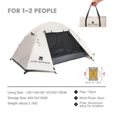 Mobi Garden 3–4 Person Waterproof Camping Tent – Double-Layer, UV & Rain Protection, Lightweight Trekking Shelter