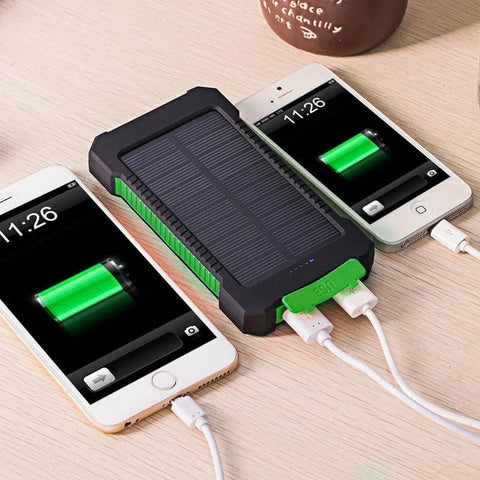 200,000mAh Solar Power Bank – Heavy-Duty Outdoor Backup Charger with Dual USB, LED Flashlight & Compass