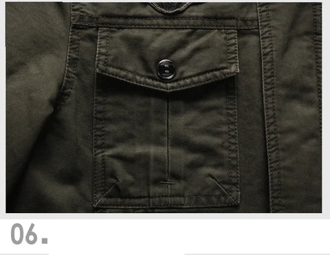 Men’s Plus Size Military Cargo Jacket – Spring & Autumn | Sizes M–6XL | Lightweight, Breathable, Tactical Style