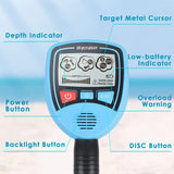 MD-1012 Kids Metal Detector – Lightweight Gold & Treasure Finder with LCD Display, Adjustable Height, and Audio Alerts