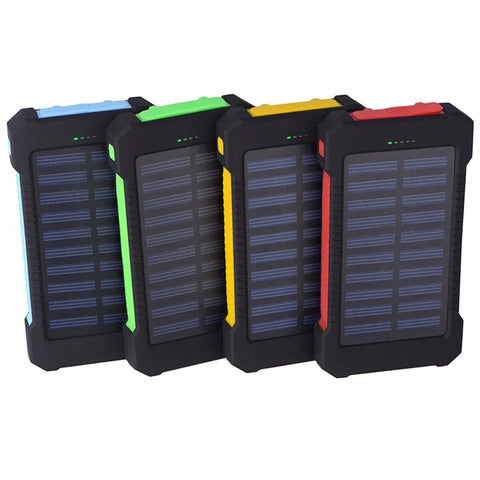 200,000mAh Solar Power Bank – Heavy-Duty Outdoor Backup Charger with Dual USB, LED Flashlight & Compass