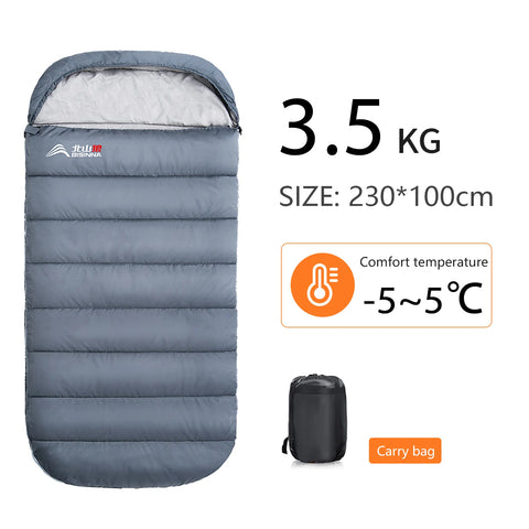 BISINNA 3-Season Large Camping Sleeping Bag – Lightweight, Expanded Design for Adults (Multiple Weights)